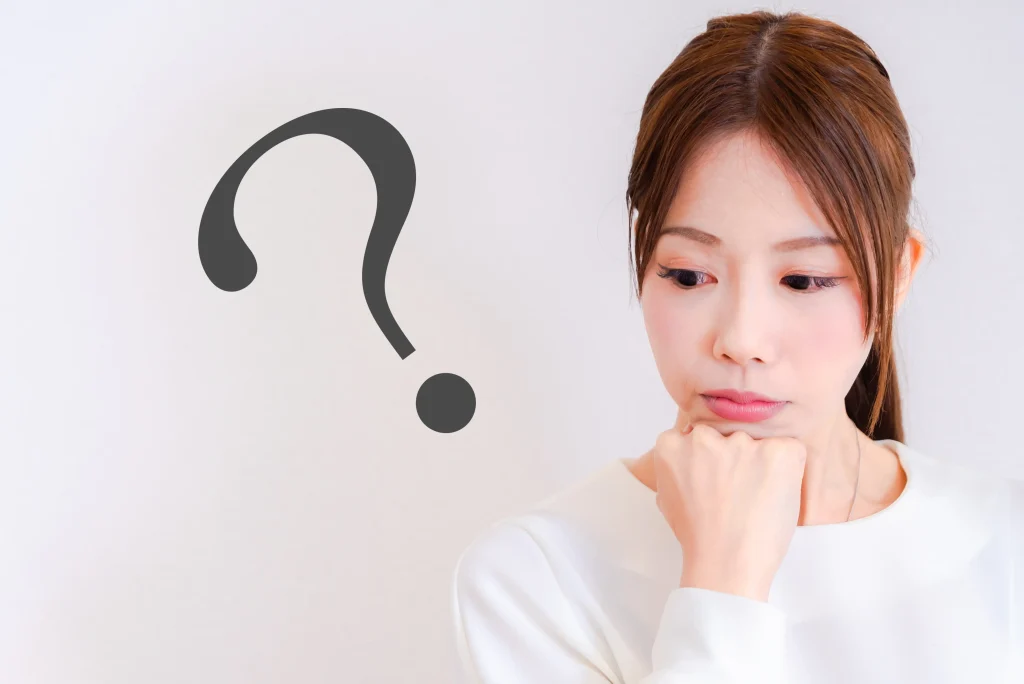 女性_疑問の画像